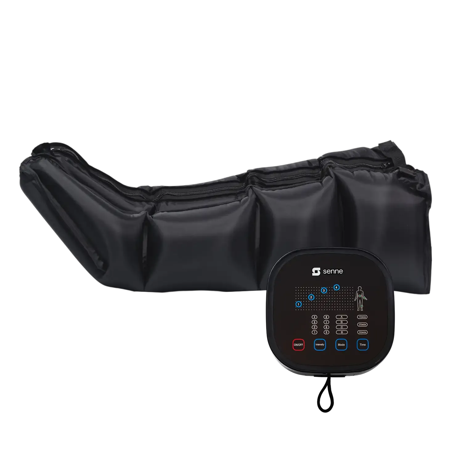 Лимфодренажный массажер для ног FlowBoot 4 XL Graphite Black