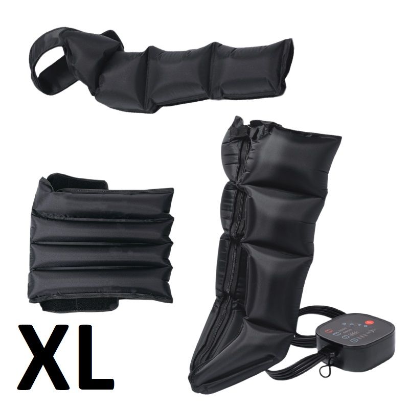 Лимфодренажный массажер для тела FlowSet 4 XL Graphite Black