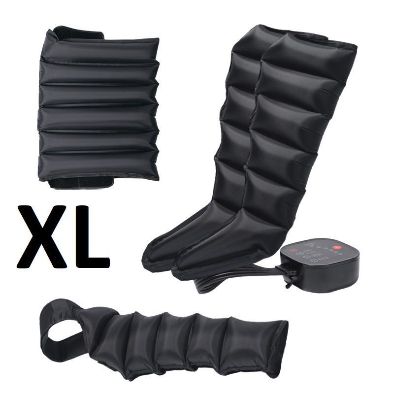 Лимфодренажный массажер для тела FlowSet 6 XL Graphite Black