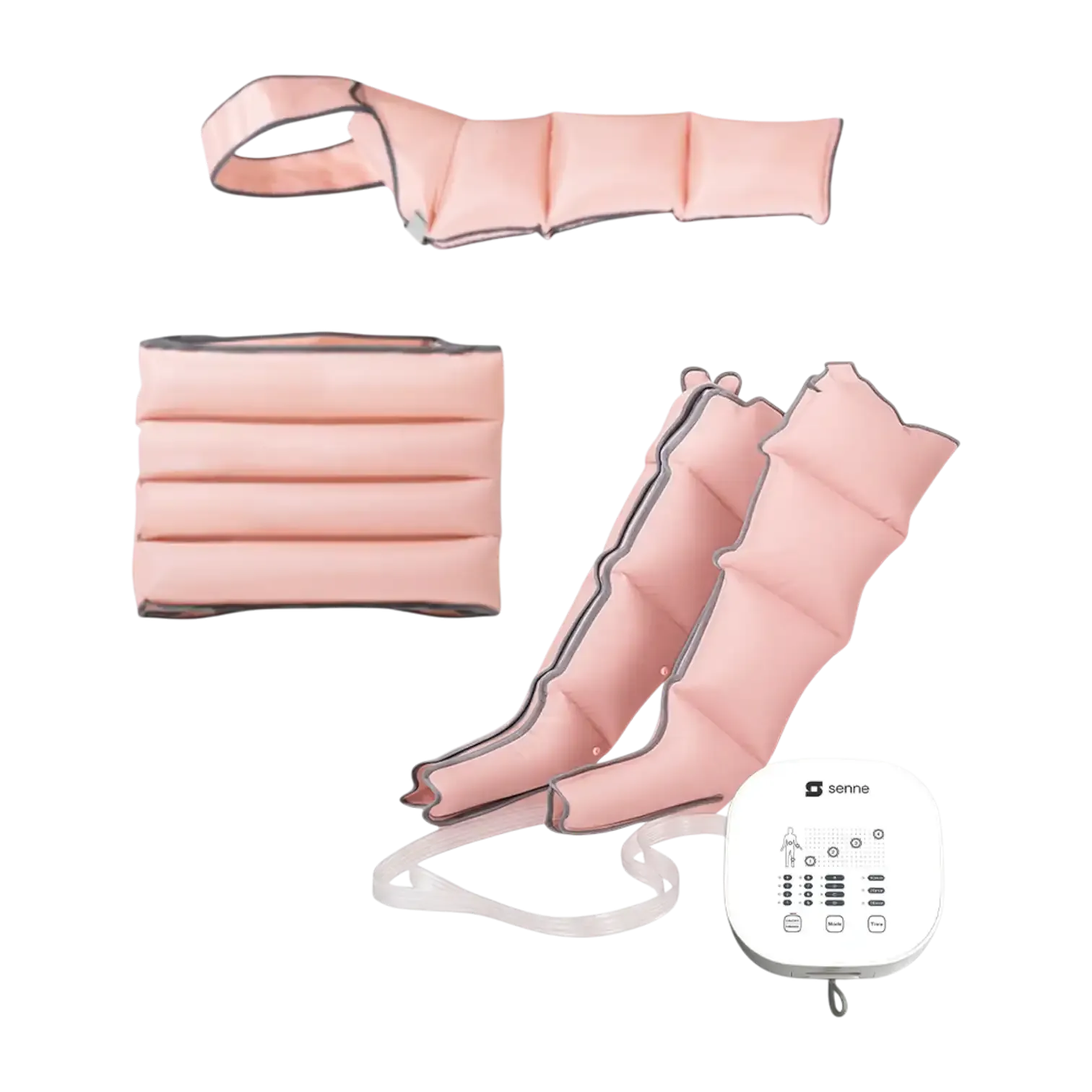 Лимфодренажный массажер для тела FlowSet 4 Pink